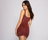 Sleeveless Shaggy Knit Mini Dress Ins Street